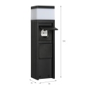 Nowoczesna lampa ogrodowa z gniazdkami VESPER 30CM czarna G9 IP44