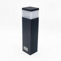 Nowoczesna lampa ogrodowa z gniazdkami VESPER 30CM czarna G9 IP44