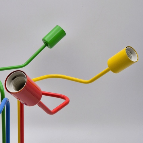 Nowoczesna lampa sufitowa DOMINO 5-punktowa MULTICOLOR E27