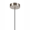Elegancka SATYNOWA lampa wisząca 1-punktowa ROLLO - klosz kula E14