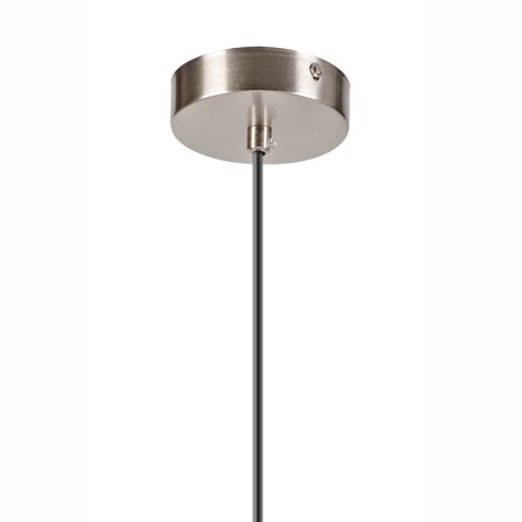 Elegancka SATYNOWA lampa wisząca 1-punktowa ROLLO - klosz kula E14