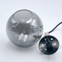Elegancka SATYNOWA lampa wisząca 1-punktowa ROLLO - klosz kula E14