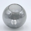 Elegancka SATYNOWA lampa wisząca 1-punktowa ROLLO - klosz kula E14