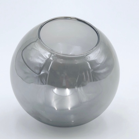 Elegancka SATYNOWA lampa wisząca 1-punktowa ROLLO - klosz kula E14