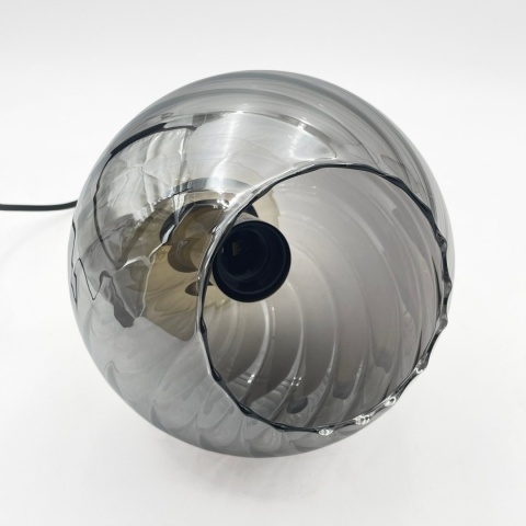 Elegancka lampa wisząca 1-punktowa VELLO złota E27 szklany klosz