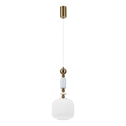 Elegancka lampa wisząca 1-punktowa ROYAL E27 szklane elementy