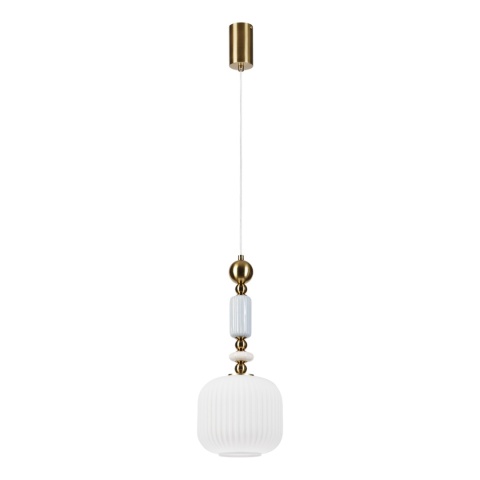 Elegancka lampa wisząca 1-punktowa ROYAL E27 szklane elementy