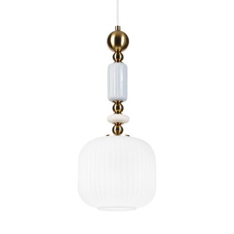 Elegancka lampa wisząca 1-punktowa ROYAL E27 szklane elementy