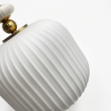 Elegancka lampa wisząca 1-punktowa ROYAL E27 szklane elementy