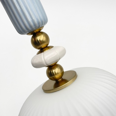 Elegancka lampa wisząca 1-punktowa ROYAL E27 szklane elementy