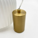 Elegancka lampa wisząca 1-punktowa ROYAL E27 szklane elementy