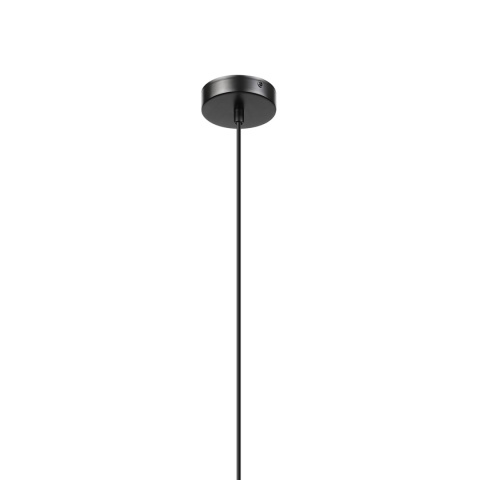 Elegancka lampa wisząca 1-punktowa VELLO E27 szklany dymny klosz