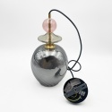 Elegancka lampa wisząca 1-punktowa VELLO E27 szklany dymny klosz