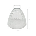 Elegancki klosz JOYCE transparentny 13,8x10,8 CM szklany E27