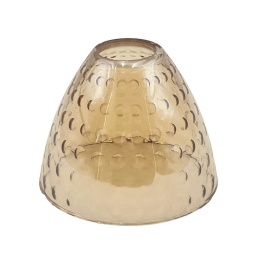 Elegancki klosz LEONIE AMBER bursztynowy 13,8x10,7 CM szklany E27