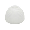 Elegancki klosz RETRO biały z czarną obwódką E27 14x11CM szklany