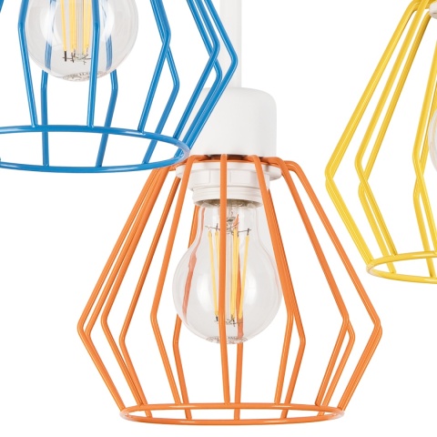 Nowoczesna lampa 3-punktowa AUDREY MULTICOLOR E27 metal