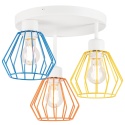 Nowoczesna lampa 3-punktowa AUDREY MULTICOLOR E27 metal