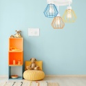 Nowoczesna lampa 3-punktowa AUDREY MULTICOLOR E27 metal