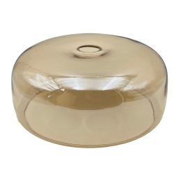 Nowoczesmy klosz AMAYA bursztynowy 33x14,8CM - E27 szklany