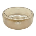 Nowoczesmy klosz AMAYA bursztynowy 33x14,8CM - E27 szklany