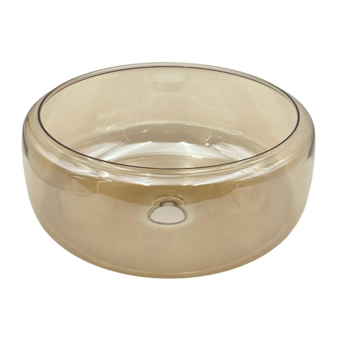 Nowoczesmy klosz AMAYA bursztynowy 33x14,8CM - E27 szklany