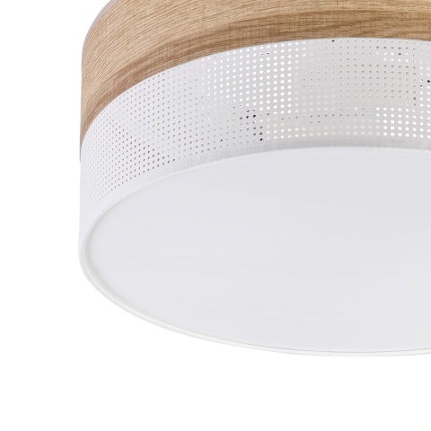 Nowoczesna lampa sufitowa DAFNE LOFT plafon - biały dąb 2-punktowy 2xE27