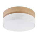 Nowoczesna lampa sufitowa DAFNE LOFT plafon - biały dąb 2-punktowy 2xE27