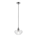 Nowoczesna lampa wisząca 1-punktowa FLO chrom E27