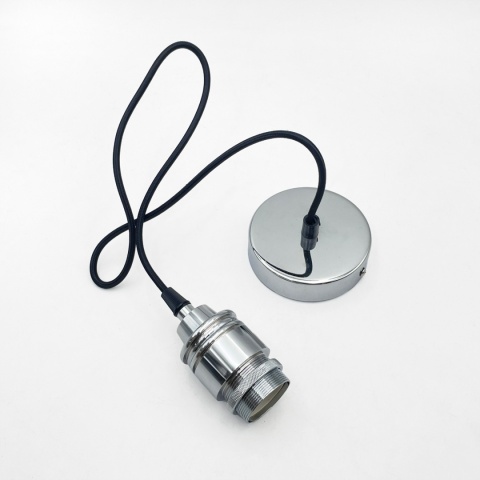 Nowoczesna lampa wisząca 1-punktowa FLO chrom E27