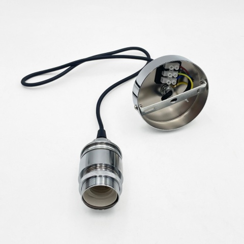 Nowoczesna lampa wisząca 1-punktowa FLO chrom E27