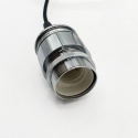 Nowoczesna lampa wisząca 1-punktowa FLO chrom E27