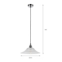 Nowoczesna lampa wisząca 1-punktowa JULL chrom E27