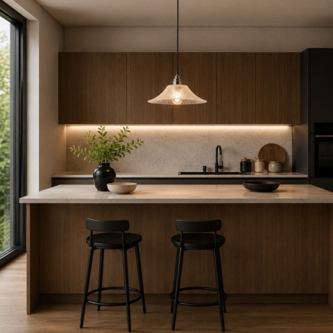 Nowoczesna lampa wisząca 1-punktowa JULL chrom E27