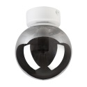Elegancka lampa sufitowa ELIAS 1- punktowa BIAŁA E14 z satynowym kloszem
