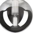 Elegancka lampa sufitowa ELIAS 1- punktowa BIAŁA E14 z satynowym kloszem