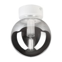 Elegancka lampa sufitowa ELIAS 1- punktowa BIAŁA E14 z satynowym kloszem