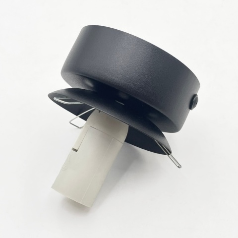 Elegancka lampa sufitowa ELIAS 1- punktowa CZARNA E14 z transparentnym kloszem