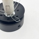Elegancka lampa sufitowa ELIAS 1- punktowa CZARNA E14 z transparentnym kloszem