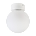 Elegancka lampa sufitowa ELIAS 1- punktowa BIAŁA E14 z mlecznym kloszem
