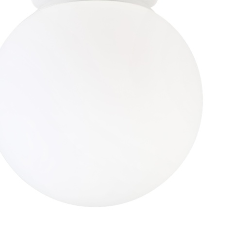 Elegancka lampa sufitowa ELIAS 1- punktowa BIAŁA E14 z mlecznym kloszem