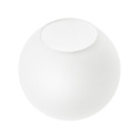 Elegancka lampa sufitowa ELIAS 1- punktowa BIAŁA E14 z mlecznym kloszem