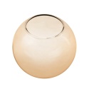 Elegancka lampa sufitowa ELIAS 1- punktowa BIAŁA E14 z bursztynowym kloszem
