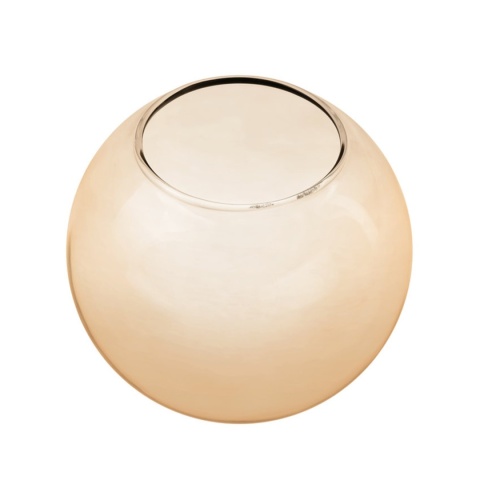 Elegancka lampa sufitowa ELIAS 1- punktowa BIAŁA E14 z bursztynowym kloszem