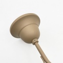 Elegancka lampa wisząca RETRO 1- punktowa BEŻOWA, szklany ryflowany klosz E27