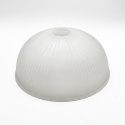Elegancka lampa wisząca RETRO 1- punktowa BEŻOWA, szklany ryflowany klosz E27