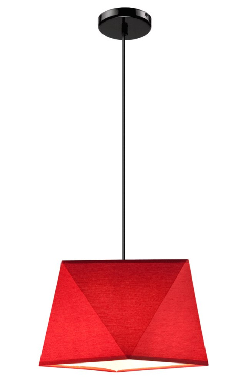 1 LAMPA POJEDYNCZA CARLA ABAŻUR DIAMENT LOFT, VINTAGE, GLAMOUR CZERWONA 1 LAMPA POJEDYNCZA CARLA ABAŻUR DIAMENT LOFT, VINTAGE, GLAMOUR CZERWONA
