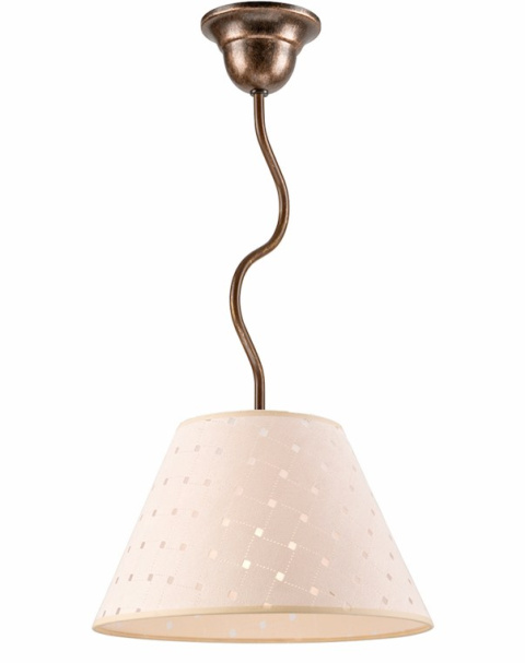 1 LAMPA POJEDYNCZA FABRIZIO BRĄZOWA 1 LAMPA POJEDYNCZA FABRIZIO BRĄZOWA