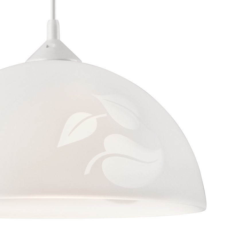 GARDEN lampa wisząca 1-punktowa biała GARDEN lampa wisząca 1-punktowa biała