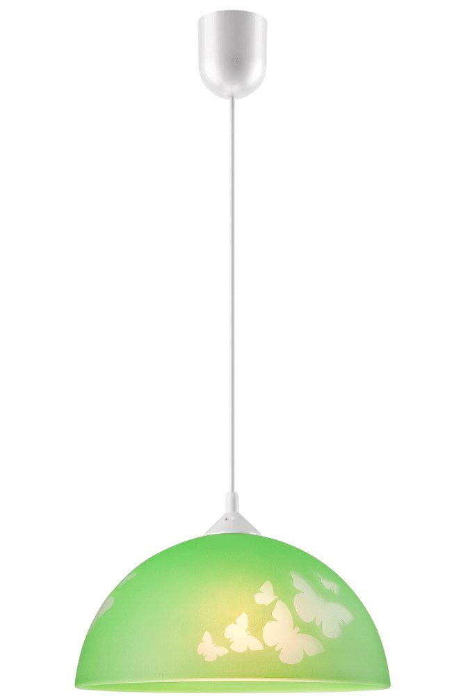 MOTYLE lampa wisząca 1-punktowa zielona